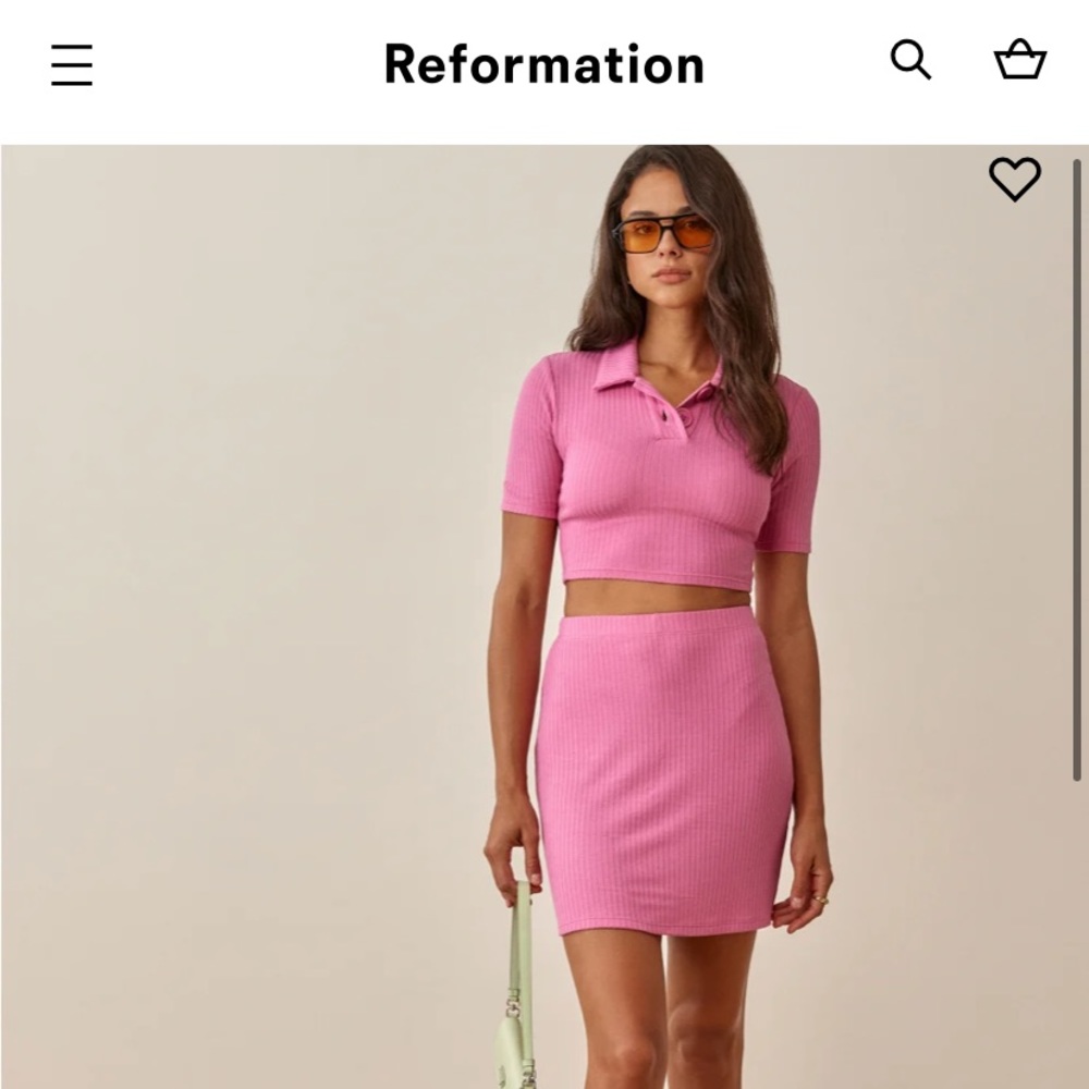 BNWT REFORMATION PEGGY TWO PIECE SIZE SMALL
